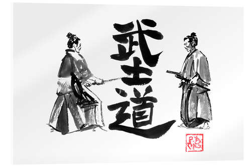Acrylic print Samurai Duel
