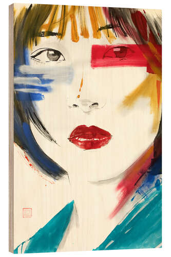 Wood print Noriko