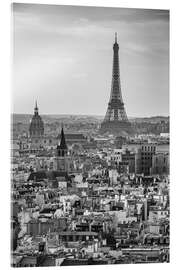 Tableau en verre acrylique Eiffel tower and city of Paris - Matteo Colombo