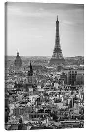 Tableau sur toile Eiffel tower and city of Paris - Matteo Colombo
