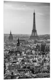 Hartschaumbild Eiffelturm und Stadt Paris