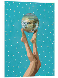 Hartschaumbild Disco-Füße