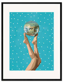 Gerahmter Kunstdruck Disco-Füße