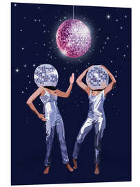 Hartschaumbild Disco Moves