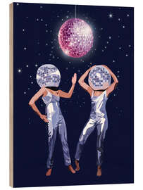 Holzbild Disco Moves