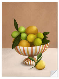 Wall sticker Golden Citrus - Branka Kodžoman