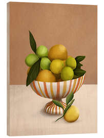 Obraz na drewnie Golden Citrus - Branka Kodžoman