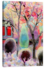 Canvas print Birds in a Sunlit Tree - Josh Byer