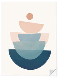 Wandsticker Abstrakte Minimalformen