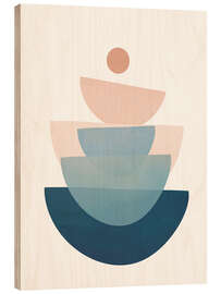 Cuadro de madera Abstract Minimal Shapes