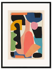 Gerahmter Kunstdruck Moderne abstrakte Kunst