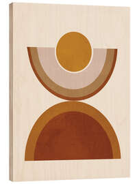 Holzbild Moderne Geometrie