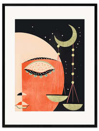 Gerahmter Kunstdruck Lunar Balance