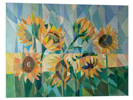 Hartschaumbild Goldene Sonnen im Sommerlicht