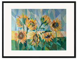 Gerahmter Kunstdruck Goldene Sonnen im Sommerlicht