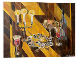 Cuadro de PVC Still life with oysters and candles - Iuliia Kotenko