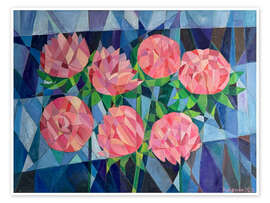 Poster Peony Dreams - Iuliia Kotenko