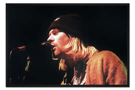 Gerahmter Kunstdruck Kurt Cobain, 1994