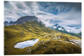 Akryylilasitaulu Lake Monzabon, Zürs, Austria - Lucas Tiefenthaler