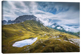 Canvas print Lake Monzabon, Zürs, Austria - Lucas Tiefenthaler