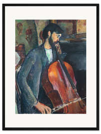 Gerahmter Kunstdruck Der Violoncello-Spieler