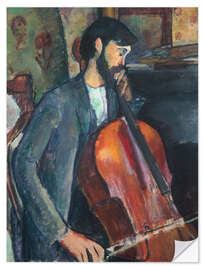 Självhäftande poster The cello player