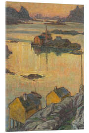Acrylic print An August night, study from Northern Norway - Anna Katarina Boberg