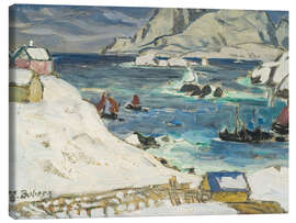 Lerretsbilde Fleeing the storm, study from Northern Norway - Anna Katarina Boberg