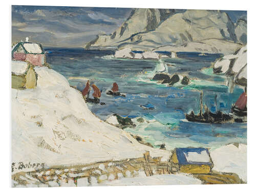 Bilde på skumplate Fleeing the storm, study from Northern Norway
