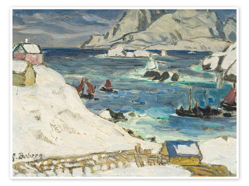 Plakat Fleeing the storm, study from Northern Norway