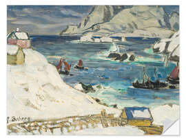 Wandsticker Flucht vor dem Sturm, Studie aus Nordnorwegen