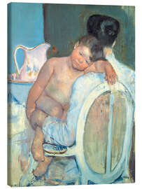 Lienzo Seated woman with child in her arms - Mary Stevenson Cassatt