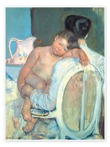 Juliste Seated woman with child in her arms