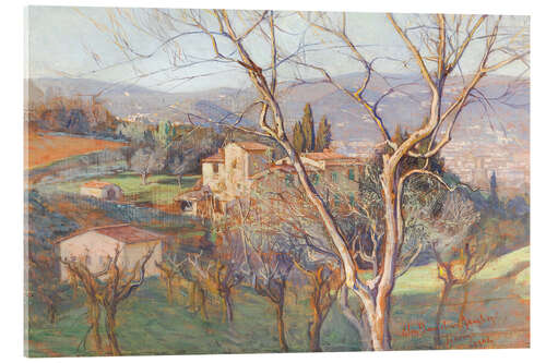 Acrylic print Landscape from the region of Florence