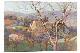 Alubild Landschaft aus der Region Florenz - Elin Danielson-Gambogi