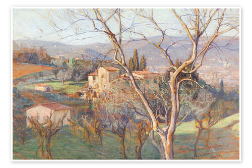 Poster Landscape from the region of Florence