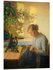 Acrylglasbild Nähende Fischerstochter, 1899 - Anna Ancher