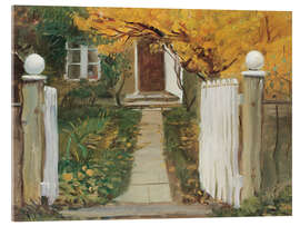 Acrylglasbild Der Eingang zu unserem Garten - Anna Ancher