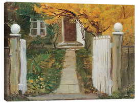 Tableau sur toile The entrance to our garden - Anna Ancher