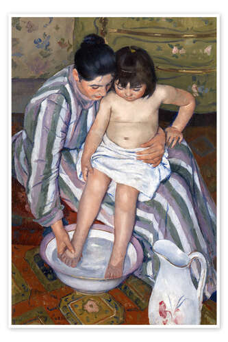 Poster The Child's Bath, 1893