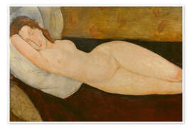 Poster Reclining Nude - Amedeo Modigliani