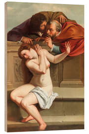Wood print Susanna and the Elders - Artemisia Gentileschi