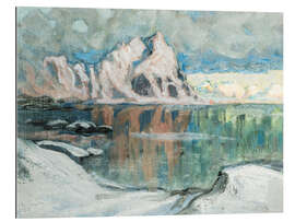 Gallery Print Boote zwischen den Bergen, Studie von den Lofoten