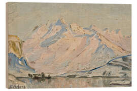 Wood print The sun over the Lofoten Islands, 1920 - Anna Katarina Boberg