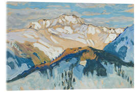 Acrylic print Mountains, Study from Switzerland - Anna Katarina Boberg