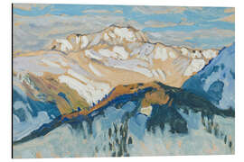 Alubild Berge, Studie aus der Schweiz