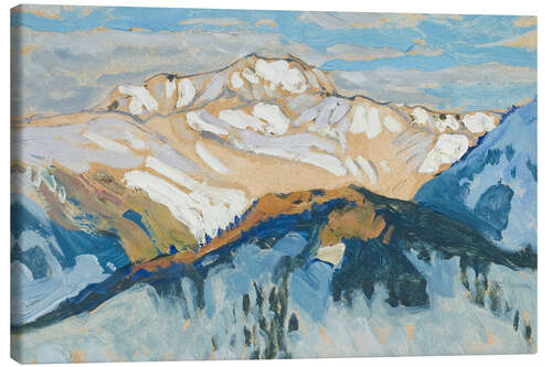 Obraz na płótnie Mountains, Study from Switzerland