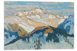Foam board print Mountains, Study from Switzerland