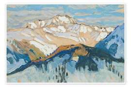 Wall print Mountains, Study from Switzerland - Anna Katarina Boberg