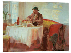 Tableau en verre acrylique Breakfast before the hunt - Anna Ancher